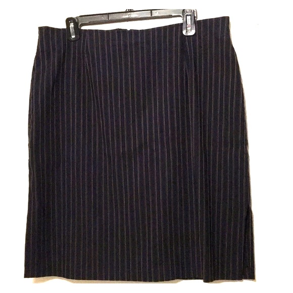 Cleveland Street Navy and Gold Strip Mini Skirt - Picture 1 of 6